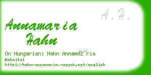 annamaria hahn business card